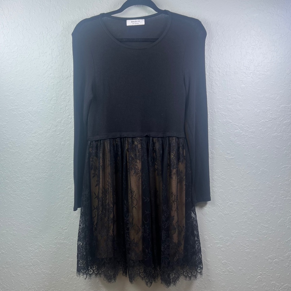 Bailey/44 Dress Mixed Media Witchy Whimsigoth Women Lace Overlay Fairy Grunge S